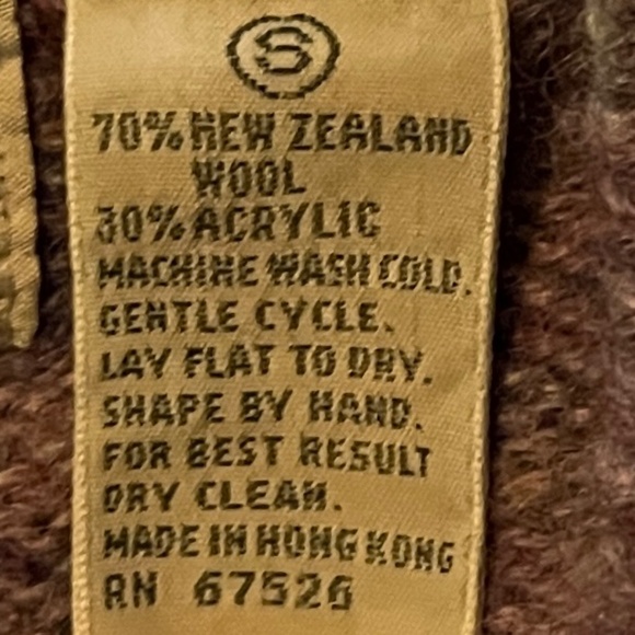 Blake & Manley Men's Plum & Blue Wool Blend Pullover Sweater Size S - Picture 7 of 8